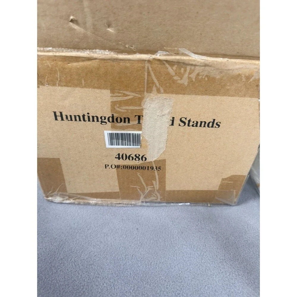 Southern Living At Home Retired Gold Huntingdon Tiered Stands 40686 - Rare Find